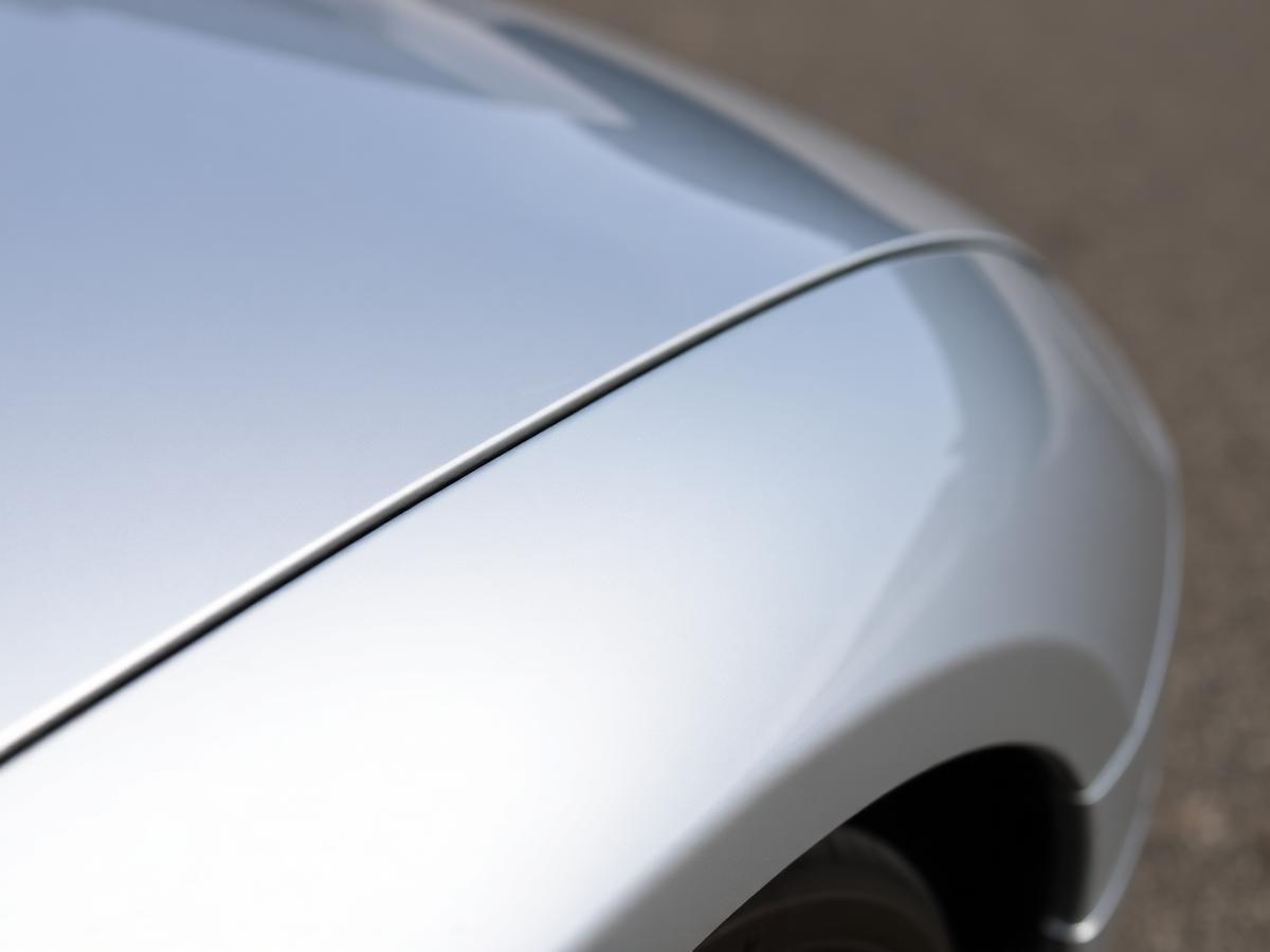 Door ding on fender — after